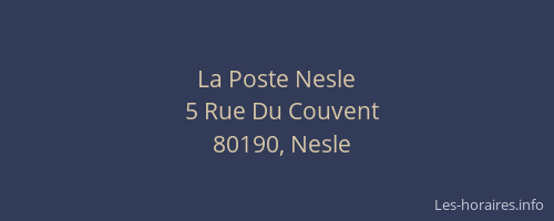 La Poste Nesle
