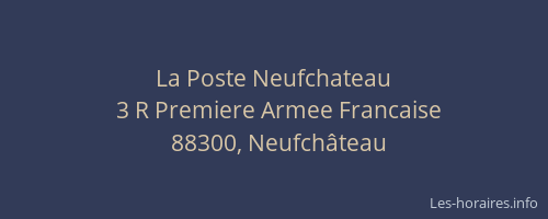 La Poste Neufchateau