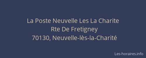 La Poste Neuvelle Les La Charite