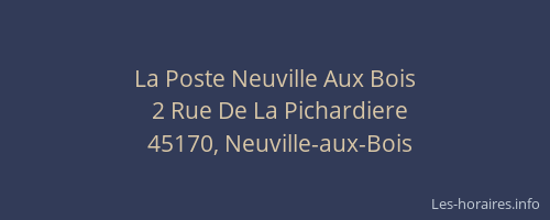 La Poste Neuville Aux Bois