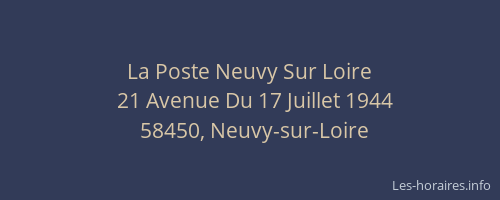 La Poste Neuvy Sur Loire