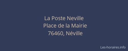 La Poste Neville