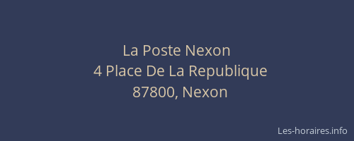 La Poste Nexon