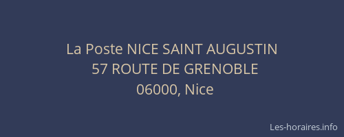 La Poste NICE SAINT AUGUSTIN