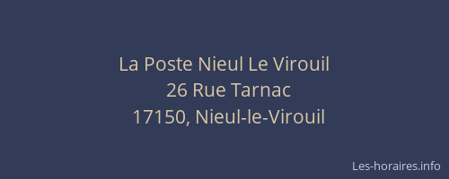 La Poste Nieul Le Virouil