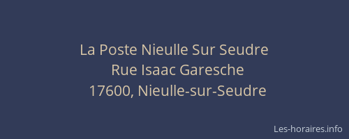 La Poste Nieulle Sur Seudre
