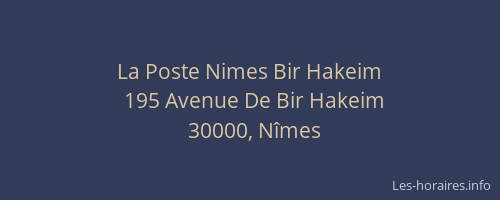 La Poste Nimes Bir Hakeim