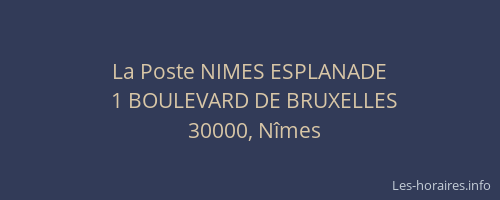 La Poste NIMES ESPLANADE