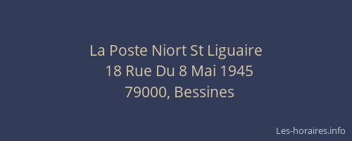 La Poste Niort St Liguaire