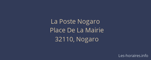 La Poste Nogaro