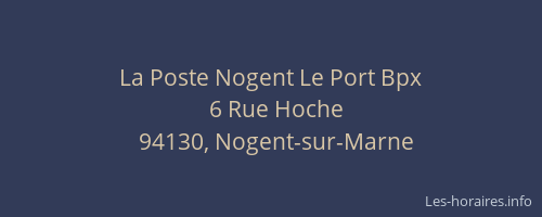 La Poste Nogent Le Port Bpx