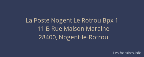 La Poste Nogent Le Rotrou Bpx 1
