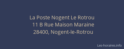 La Poste Nogent Le Rotrou