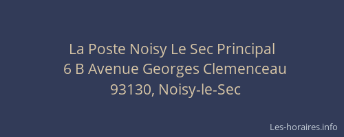 La Poste Noisy Le Sec Principal