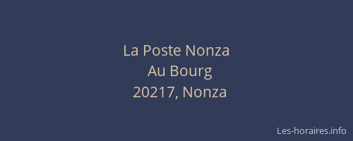 La Poste Nonza