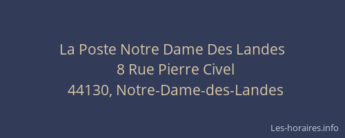 La Poste Notre Dame Des Landes