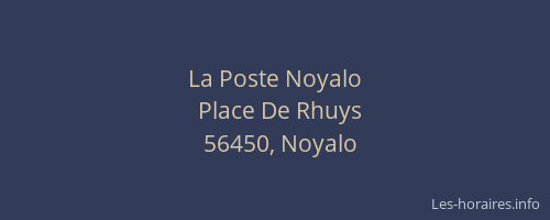 La Poste Noyalo