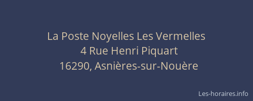 La Poste Noyelles Les Vermelles