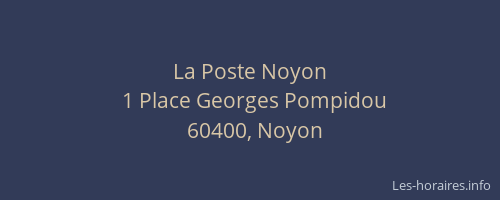 La Poste Noyon