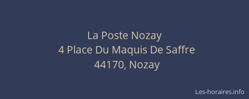 La Poste Nozay