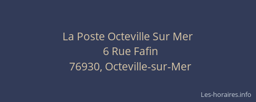 La Poste Octeville Sur Mer