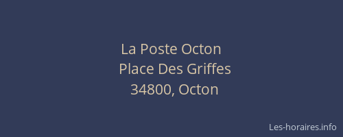 La Poste Octon