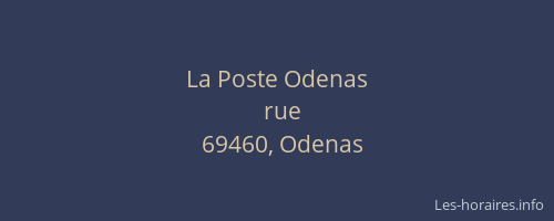 La Poste Odenas