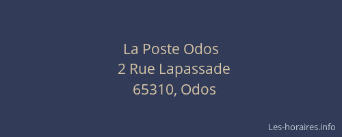La Poste Odos