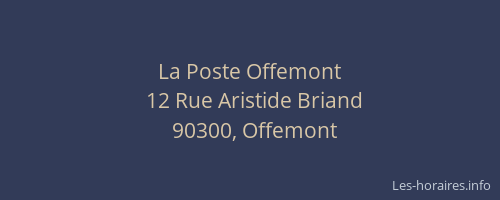La Poste Offemont