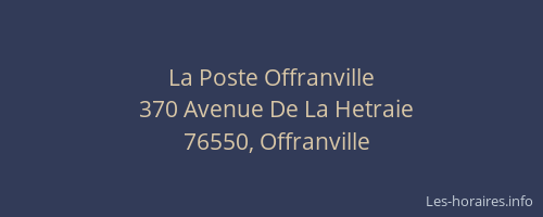 La Poste Offranville