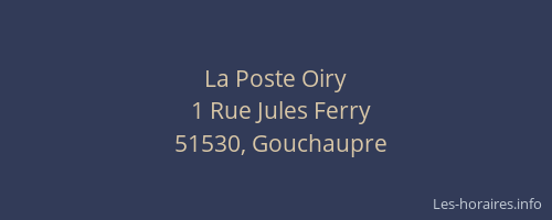 La Poste Oiry