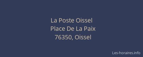 La Poste Oissel