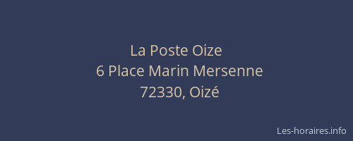 La Poste Oize