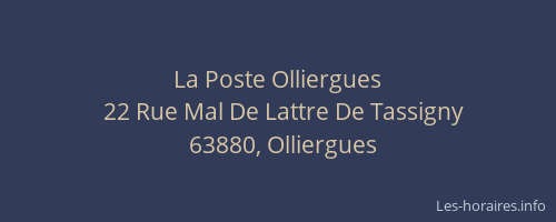La Poste Olliergues