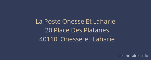 La Poste Onesse Et Laharie