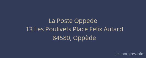 La Poste Oppede