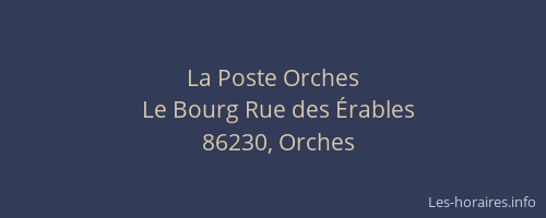 La Poste Orches