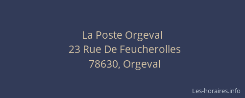 La Poste Orgeval