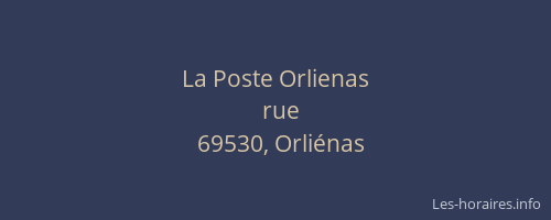 La Poste Orlienas