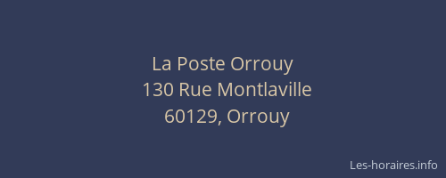 La Poste Orrouy