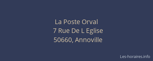 La Poste Orval
