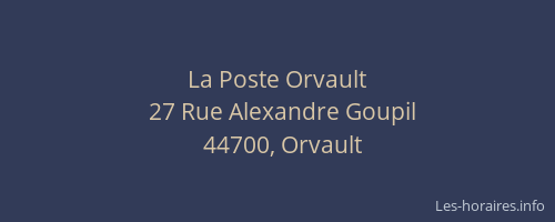 La Poste Orvault