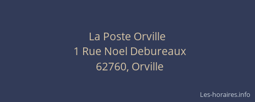 La Poste Orville