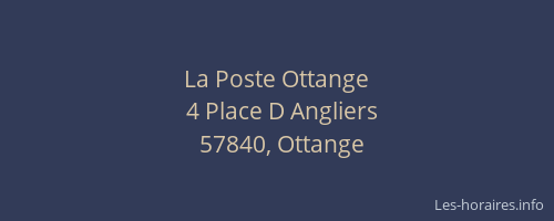 La Poste Ottange