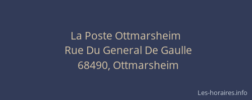 La Poste Ottmarsheim