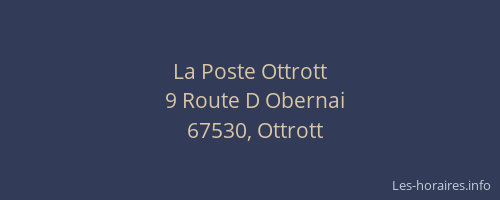 La Poste Ottrott