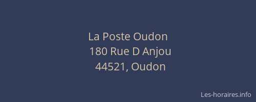 La Poste Oudon