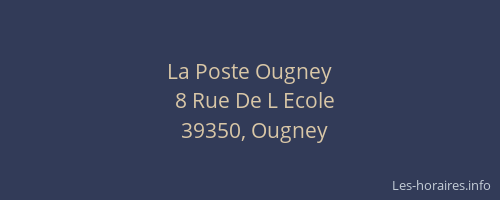 La Poste Ougney