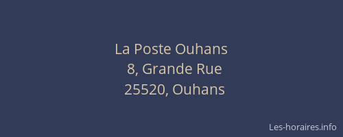 La Poste Ouhans