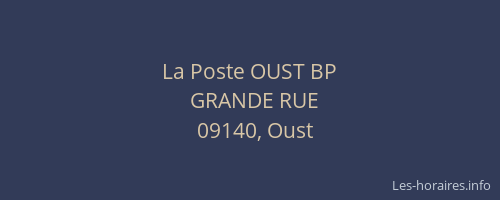 La Poste OUST BP